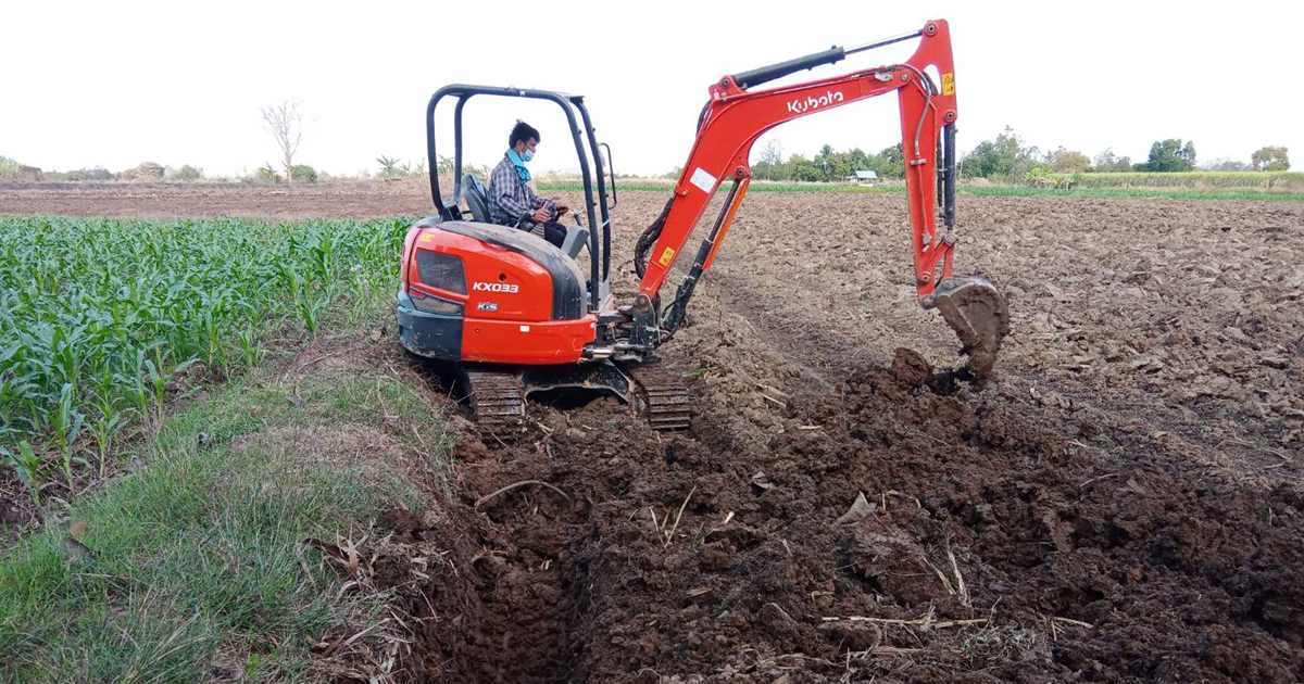 พื้นที่ให้บริการ&nbsp;รถแม็คโครให้เช่าเลย รถแบคโฮรับจ้างเลย รถขุดเล็กเลย Excavators for rent Loei.